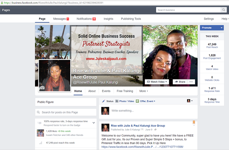 Results from Unlimited Fan Page profits July 2016