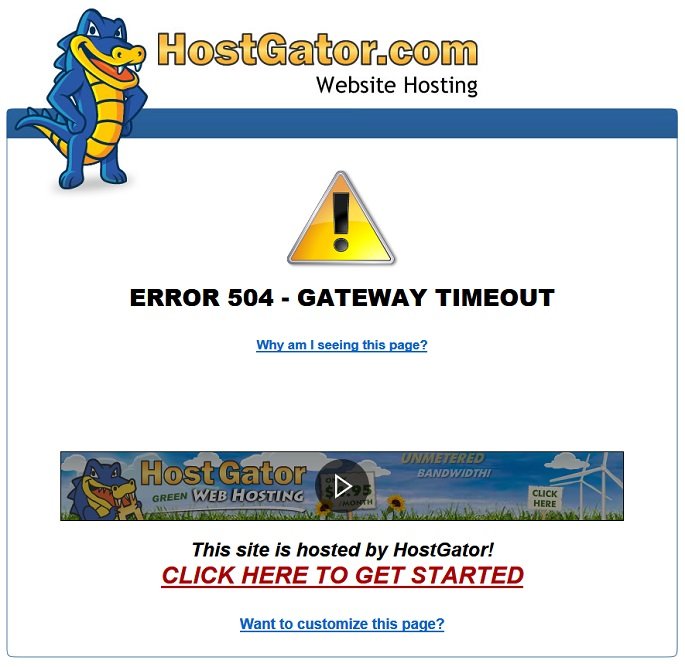 Hostgator User Review by actual Customers - Time out errors