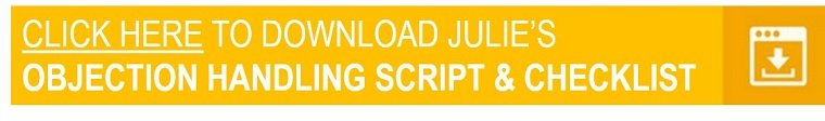 Julie Syl Kalungi's Objection Handling checklist and Script