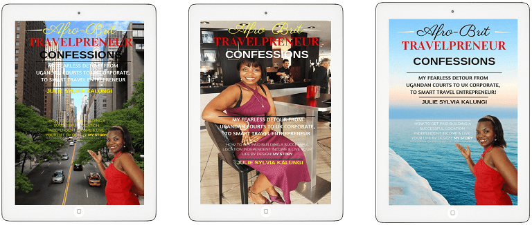 Afro-Brit Travelpreneur Confessions Cover Art work