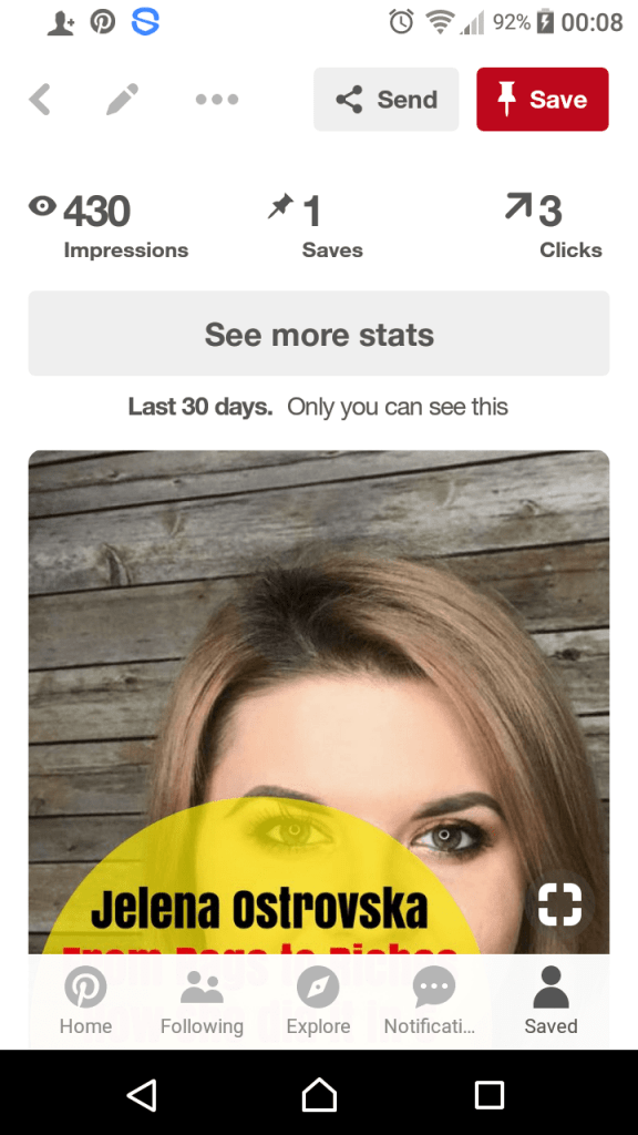 Whats new on Pinterest - New Pin Stats