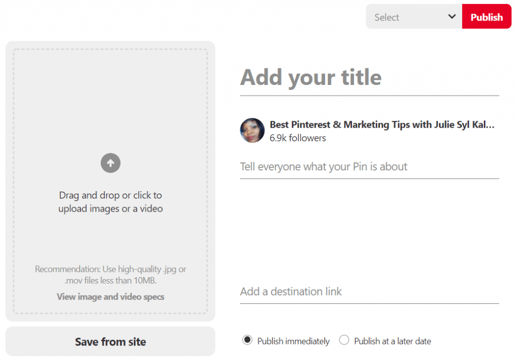 Pinterest Video, How to Upload and schedule it to your Boards